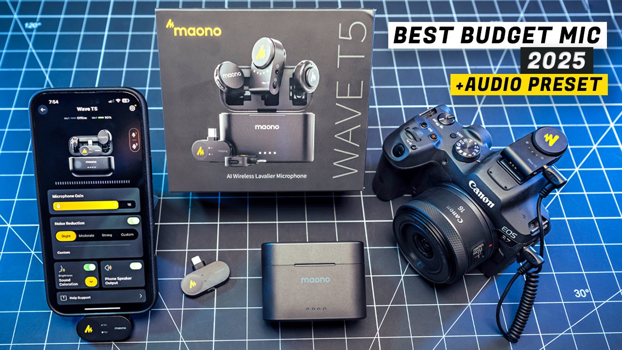 Maono Wave T5 Wireless Mic: Best Budget Mic + Free Preset